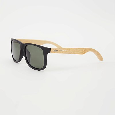 ÓCULOS DE SOL TRITON EYEWEAR POLARIZADO QUADRADO ACETATO PRETO