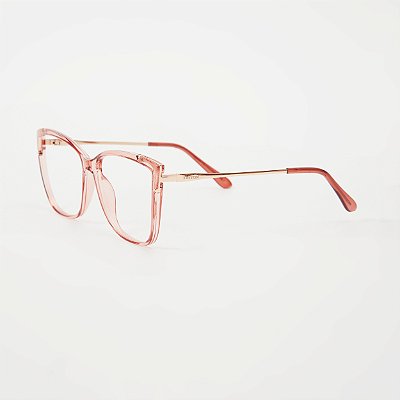 ÓCULOS DE GRAU TRITON EYEWEAR GATINHO ACETATO ROSA
