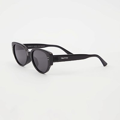 ÓCULOS DE SOL TRITON EYEWEAR INFANTIL GATINHO ACETATO PRETO