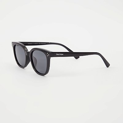 ÓCULOS DE SOL TRITON EYEWEAR INFANTIL QUADRADO ACETATO PRETO