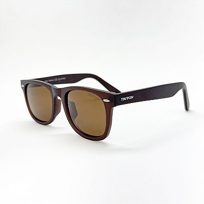ÓCULOS DE SOL TRITON EYEWEAR POLARIZADO QUADRADO MARROM