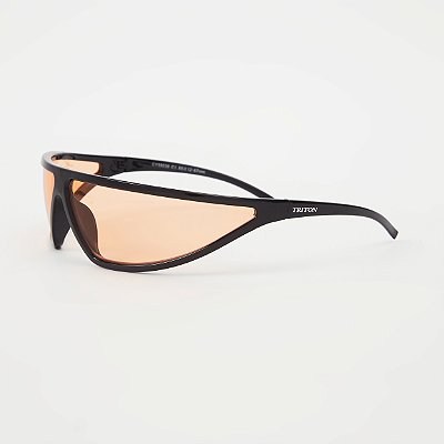 ÓCULOS DE SOL TRITON EYEWEAR ESPORTIVO ACETATO PRETO