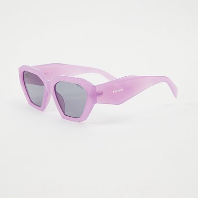 ÓCULOS DE SOL TRITON EYEWEAR RETRÔ ACETATO LILÁS