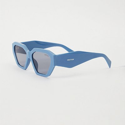 ÓCULOS DE SOL TRITON EYEWEAR RETRÔ ACETATO AZUL