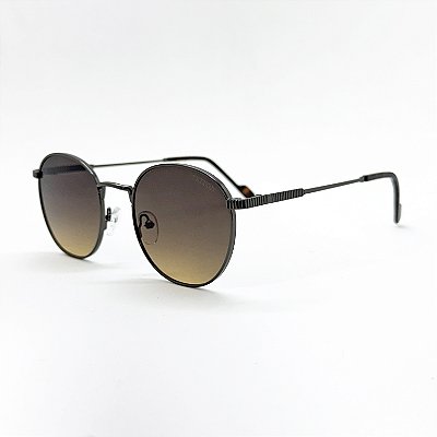 ÓCULOS DE SOL TRITON EYEWEAR METAL REDONDO GRAFITE