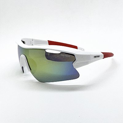 ÓCULOS DE SOL TRITON EYEWEAR ESPORTIVO ACETATO BRANCO