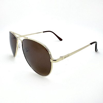 ÓCULOS DE SOL TRITON EYEWEAR AVIADOR METAL DOURADO