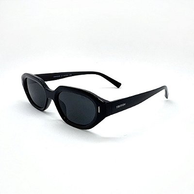 ÓCULOS DE SOL TRITON EYEWEAR RETRÔ ACETATO PRETO