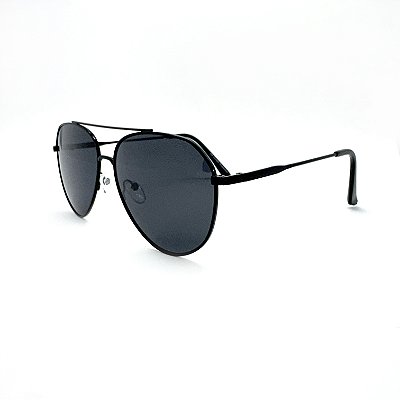 ÓCULOS DE SOL TRITON EYEWEAR POLARIZADO AVIADOR METAL PRETO