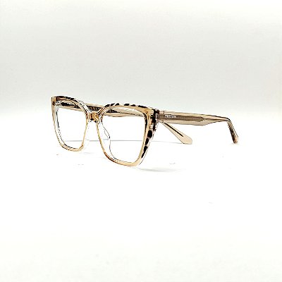 ÓCULOS DE GRAU TRITON EYEWEAR GATINHO ACETATO BEGE