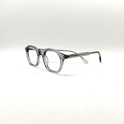 ÓCULOS DE GRAU TRITON EYEWEAR REDONDO ACETATO CINZA