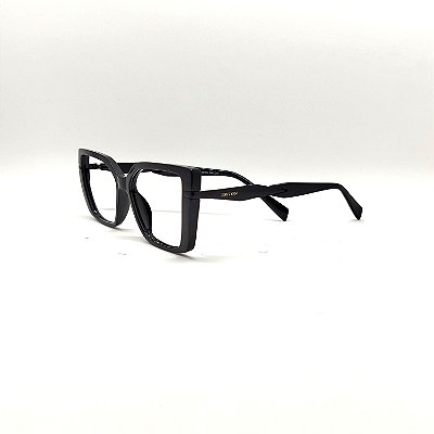 ÓCULOS DE GRAU TRITON EYEWEAR QUADRADO ACETATO PRETO