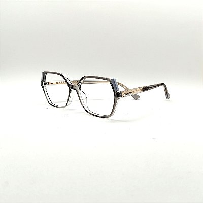 ÓCULOS DE GRAU TRITON EYEWEAR QUADRADO ACETATO CINZA