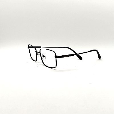 ÓCULOS DE GRAU TRITON EYEWEAR RETANGULAR METAL PRETO