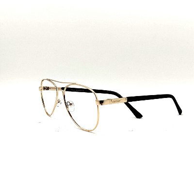 ÓCULOS DE GRAU TRITON EYEWEAR AVIADOR METAL DOURADO
