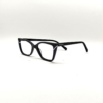 ÓCULOS DE GRAU TRITON EYEWEAR GATINHO ACETATO PRETO