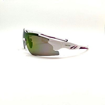 ÓCULOS DE SOL TRITON EYEWEAR ESPORTIVO ACETATO BRANCO