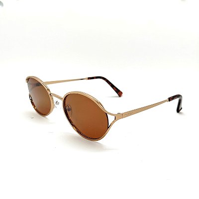ÓCULOS DE SOL TRITON EYEWEAR OVAL METAL COBRE
