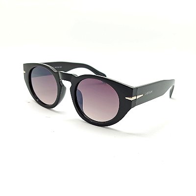 ÓCULOS DE SOL TRITON EYEWEAR REDONDO ACETATO PRETO