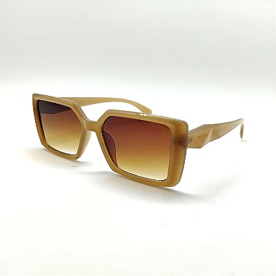 ÓCULOS DE SOL TRITON EYEWEAR QUADRADO ACETATO BEGE