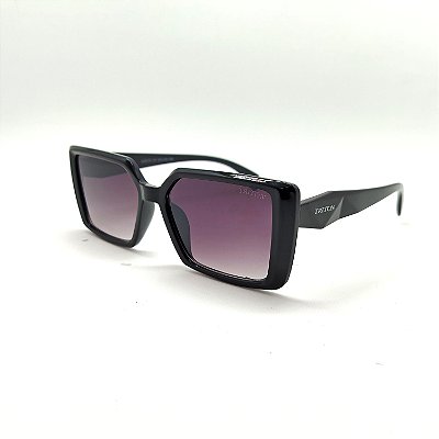 ÓCULOS DE SOL TRITON EYEWEAR QUADRADO ACETATO PRETO