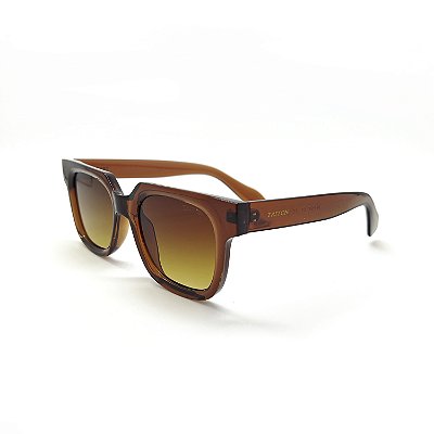 ÓCULOS DE SOL TRITON EYEWEAR QUADRADO ACETATO MARROM