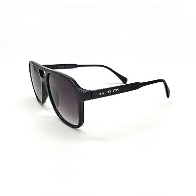 ÓCULOS DE SOL TRITON EYEWEAR AVIADOR ACETATO PRETO