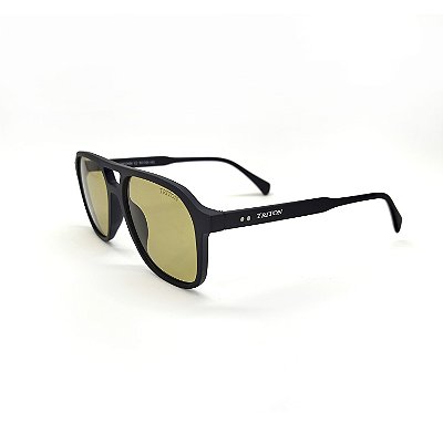 ÓCULOS DE SOL TRITON EYEWEAR AVIADOR ACETATO PRETO FOSCO