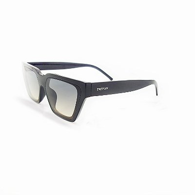 ÓCULOS DE SOL TRITON EYEWEAR GATINHO ACETATO PRETO