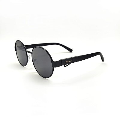 ÓCULOS DE SOL TRITON EYEWEAR REDONDO METAL PRETO