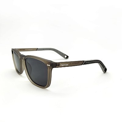 ÓCULOS DE SOL TRITON EYEWEAR POLARIZADO QUADRADO ACETATO CINZA