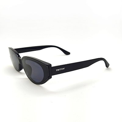 ÓCULOS DE SOL TRITON EYEWEAR RETRÔ ACETATO PRETO