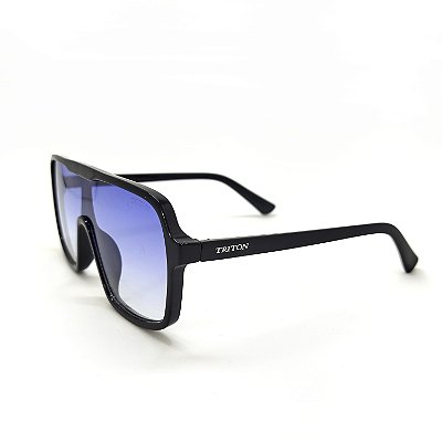 ÓCULOS DE SOL TRITON EYEWEAR AVIADOR ACETATO PRETO