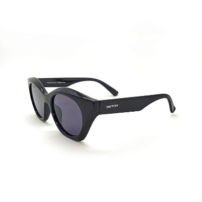 ÓCULOS DE SOL TRITON EYEWEAR GATINHO ACETATO PRETO