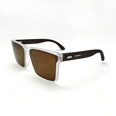 ÓCULOS DE SOL TRITON EYEWEAR POLARIZADO QUADRADO ACETATO TRANSPARENTE