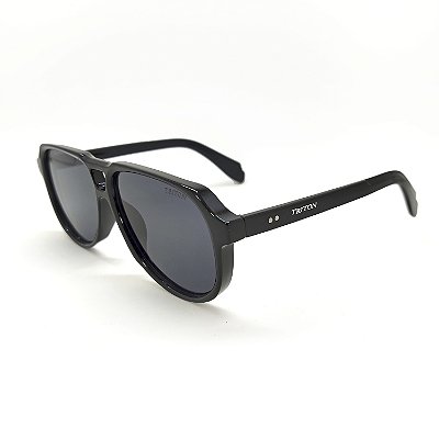 ÓCULOS DE SOL TRITON EYEWEAR AVIADOR ACETATO PRETO