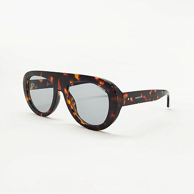 ÓCULOS DE SOL TRITON EYEWEAR AVIADOR ACETATO MARROM TARTARUGA