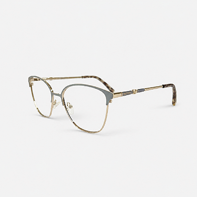 ARMAÇÃO DE GRAU TRITON EYEWEAR GATINHO METAL DOURADO