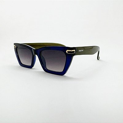 ÓCULOS DE SOL TRITON EYEWEAR GATINHO ACETATO AZUL