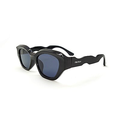 ÓCULOS DE SOL TRITON EYEWEAR GATINHO ACETATO PRETO