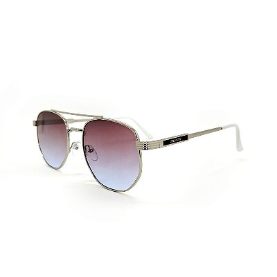 ÓCULOS DE SOL TRITON EYEWEAR HEXAGONAL METAL PRATA