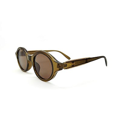 ÓCULOS DE SOL TRITON EYEWEAR REDONDO ACETATO VERDE