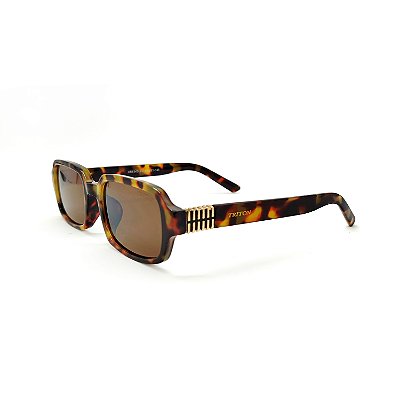 ÓCULOS DE SOL TRITON EYEWEAR RETRÔ ACETATO TARTARUGA