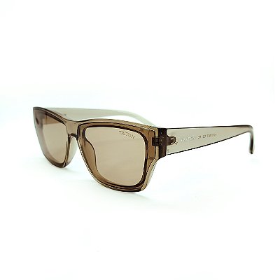 ÓCULOS DE SOL TRITON EYEWEAR RETANGULAR ACETATO CINZA