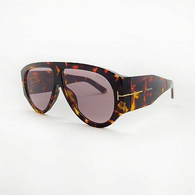 ÓCULOS DE SOL TRITON EYEWEAR AVIADOR ACETATO MARROM TARTARUGA