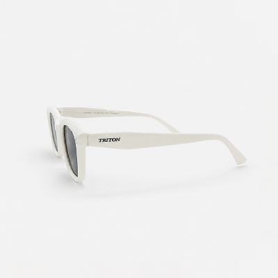 ÓCULOS DE SOL TRITON EYEWEAR INFANTIL QUADRADO ACETATO BRANCO