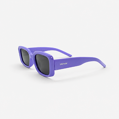 ÓCULOS DE SOL TRITON EYEWEAR INFANTIL RETANGULAR ACETATO LILÁS