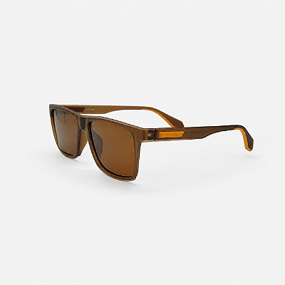 ÓCULOS DE SOL TRITON EYEWEAR POLARIZADO QUADRADO ACETATO MARROM