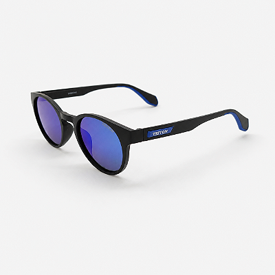ÓCULOS DE SOL TRITON EYEWEAR POLARIZADO REDONDO ACETATO PRETO