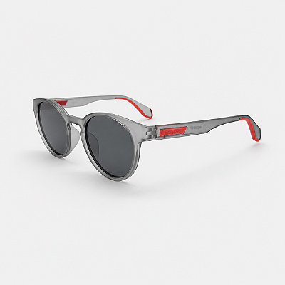 ÓCULOS DE SOL TRITON EYEWEAR POLARIZADO REDONDO ACETATO CINZA